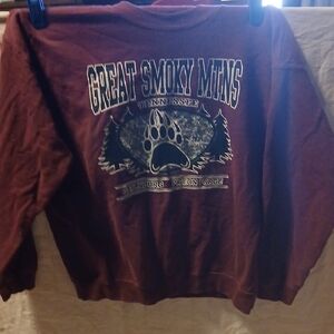 Great Smoky Mountains Maroon Sweater